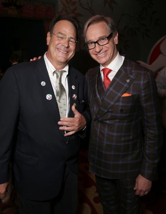 Paul Feig در صحنه فیلم سینمایی شکارچیان ارواح به همراه دن اکروید