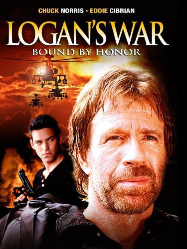 Eddie Cibrian در صحنه فیلم سینمایی Logan's War: Bound by Honor به همراه چاک نوریس