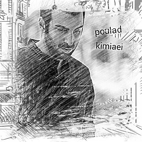 تصویری از پولاد کیمیایی، بازیگر و کارگردان سینما و تلویزیون در حال بازیگری سر صحنه یکی از آثارش