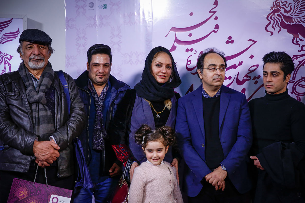 حمیدرضا قربانی در جشنواره فیلم سینمایی خانه‌ای در‌ خیابان چهل‌ و یکم به همراه مهناز افشار