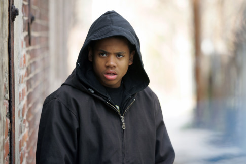 Tristan Wilds در صحنه سریال تلویزیونی وایر