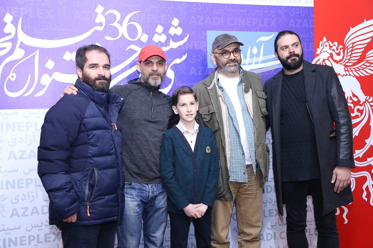 حبیب رضایی در جشنواره فیلم سینمایی بمب؛ یک عاشقانه به همراه پیمان معادی، ارشیا عبداللهی و احسان رسول اف