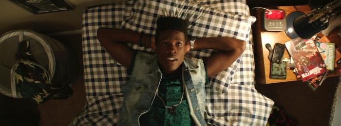 Shameik Moore در صحنه فیلم سینمایی مواد