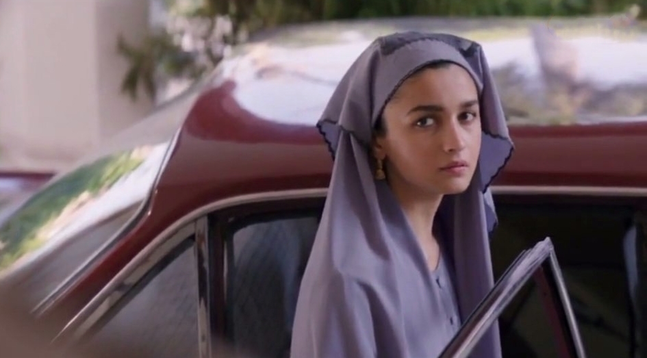 Alia Bhatt در صحنه فیلم سینمایی Raazi