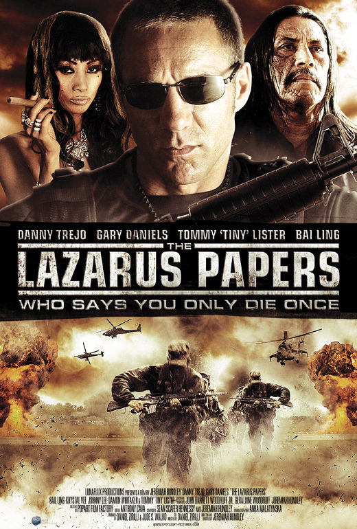 دنی ترجو در صحنه فیلم سینمایی The Lazarus Papers به همراه Gary Daniels و Bai Ling