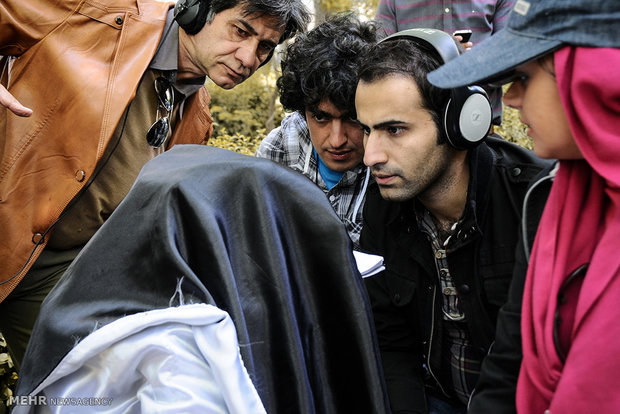 پشت صحنه فیلم سینمایی انارهای نارس به کارگردانی مجیدرضا مصطفوی