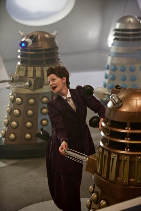 Michelle Gomez در صحنه سریال تلویزیونی Doctor Who