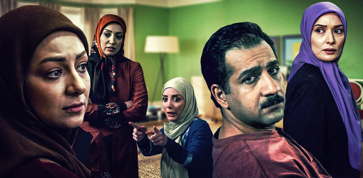 نگار عابدی در صحنه سریال تلویزیونی شمعدونی به همراه رویا میرعلمی، آتنه فقیه‌نصیری، ویدا جوان و محمد نادری
