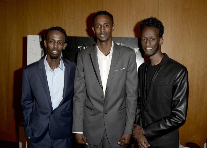 Faysal Ahmed در صحنه فیلم سینمایی کاپیتان فیلیپس به همراه Mahat M. Ali و Barkhad Abdi