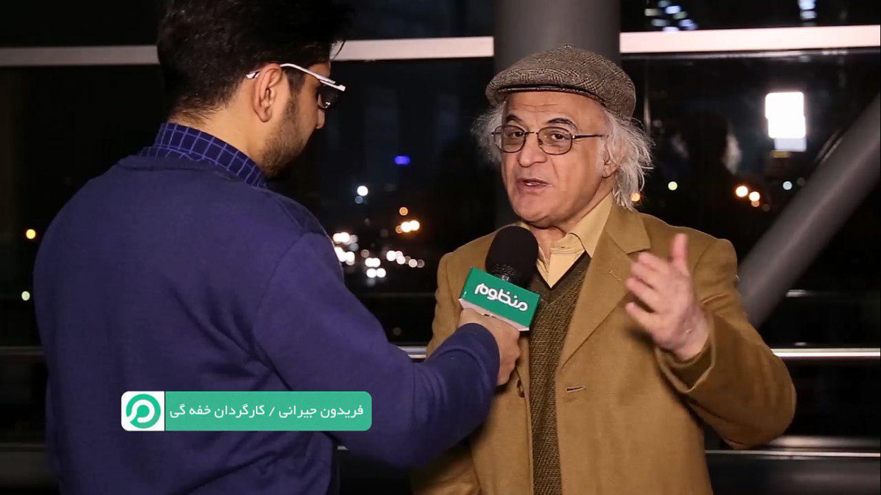 حامد عابدی در صحنه برنامه تلویزیونی منظوم در سی‌و‌پنجمین جشنواره فیلم فجر