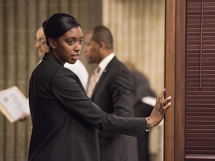 Condola Rashad در صحنه سریال تلویزیونی میلیاردرها