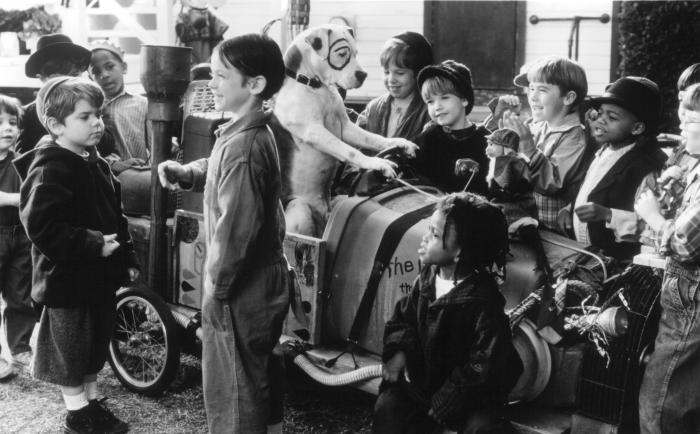 Kevin Jamal Woods در صحنه فیلم سینمایی The Little Rascals به همراه Travis Tedford، Bug Hall و Ross Bagley