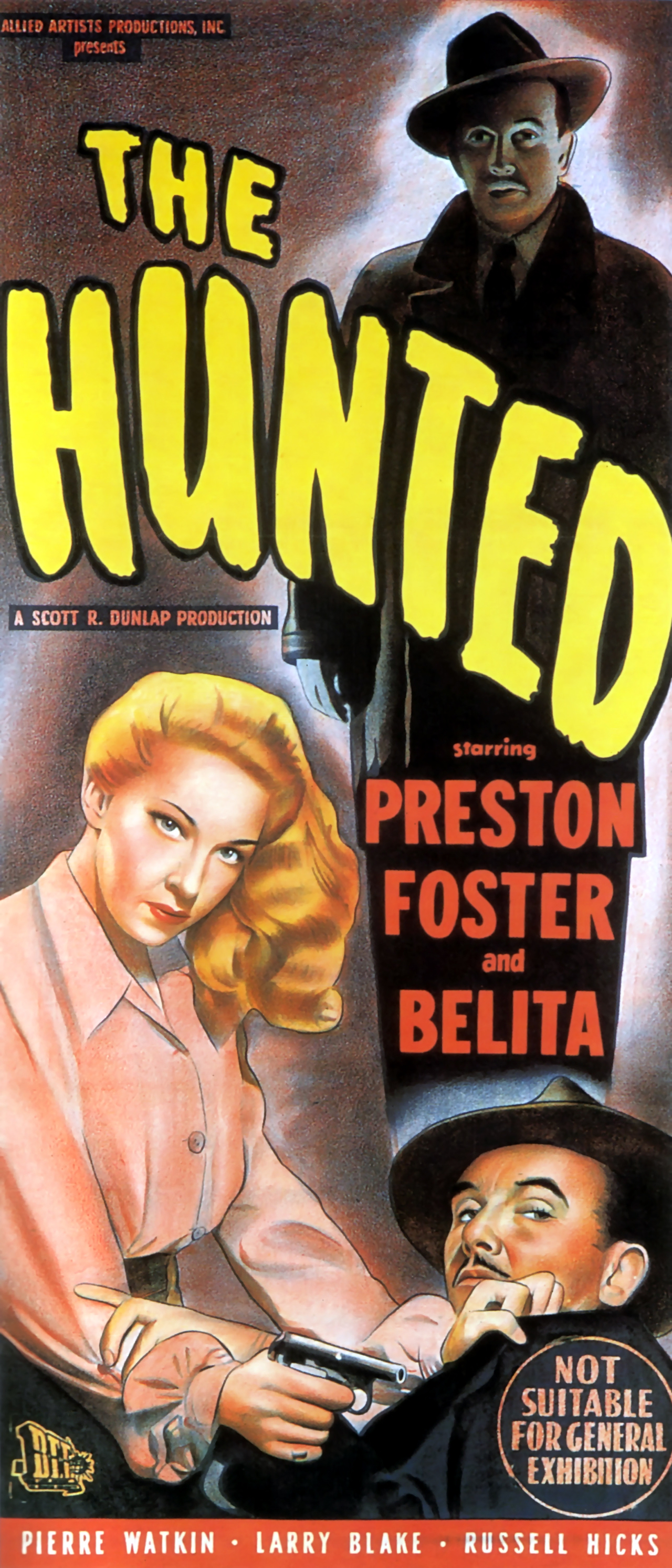 Preston Foster در صحنه فیلم سینمایی The Hunted به همراه Belita