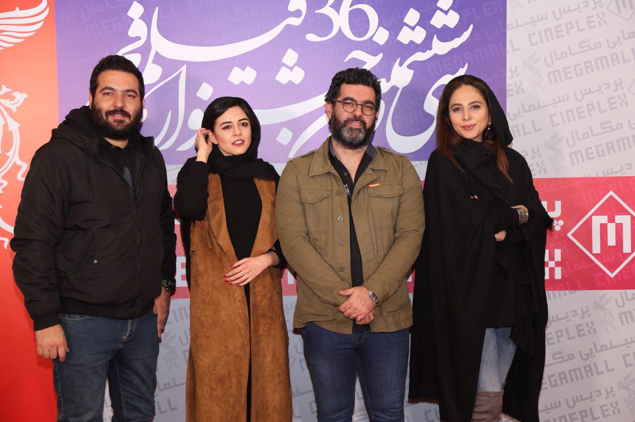 میلاد کیایی در جشنواره فیلم سینمایی چهارراه استانبول به همراه ماهور الوند، مصطفی کیایی و رعنا آزادی‌ور