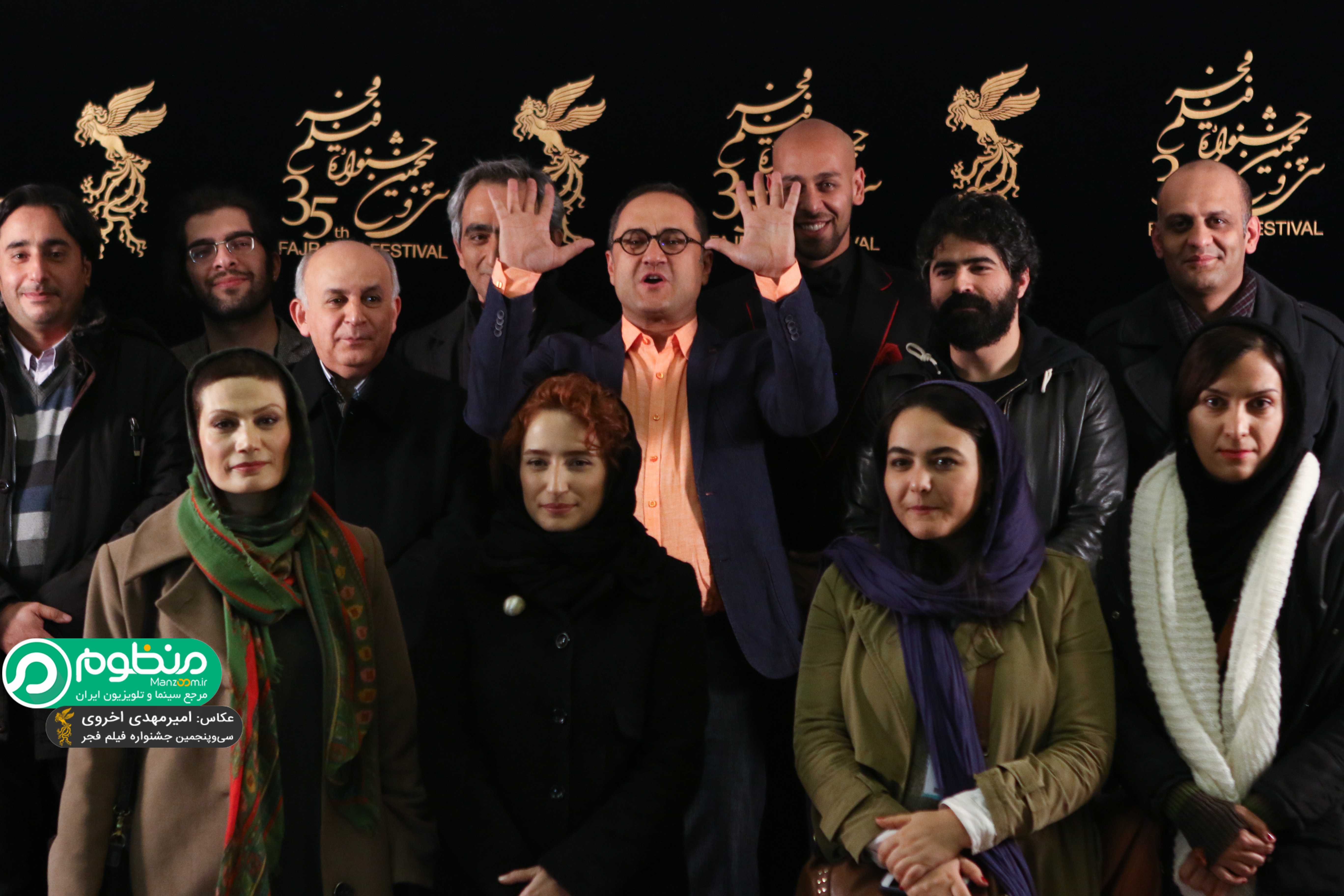 بهرام بدخشانی در اکران افتتاحیه فیلم سینمایی نگار به همراه نگار جواهریان و رامبد جوان