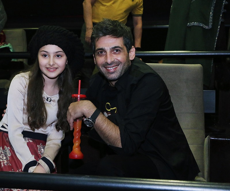 حمید گودرزی در اکران افتتاحیه فیلم سینمایی شکلاتی