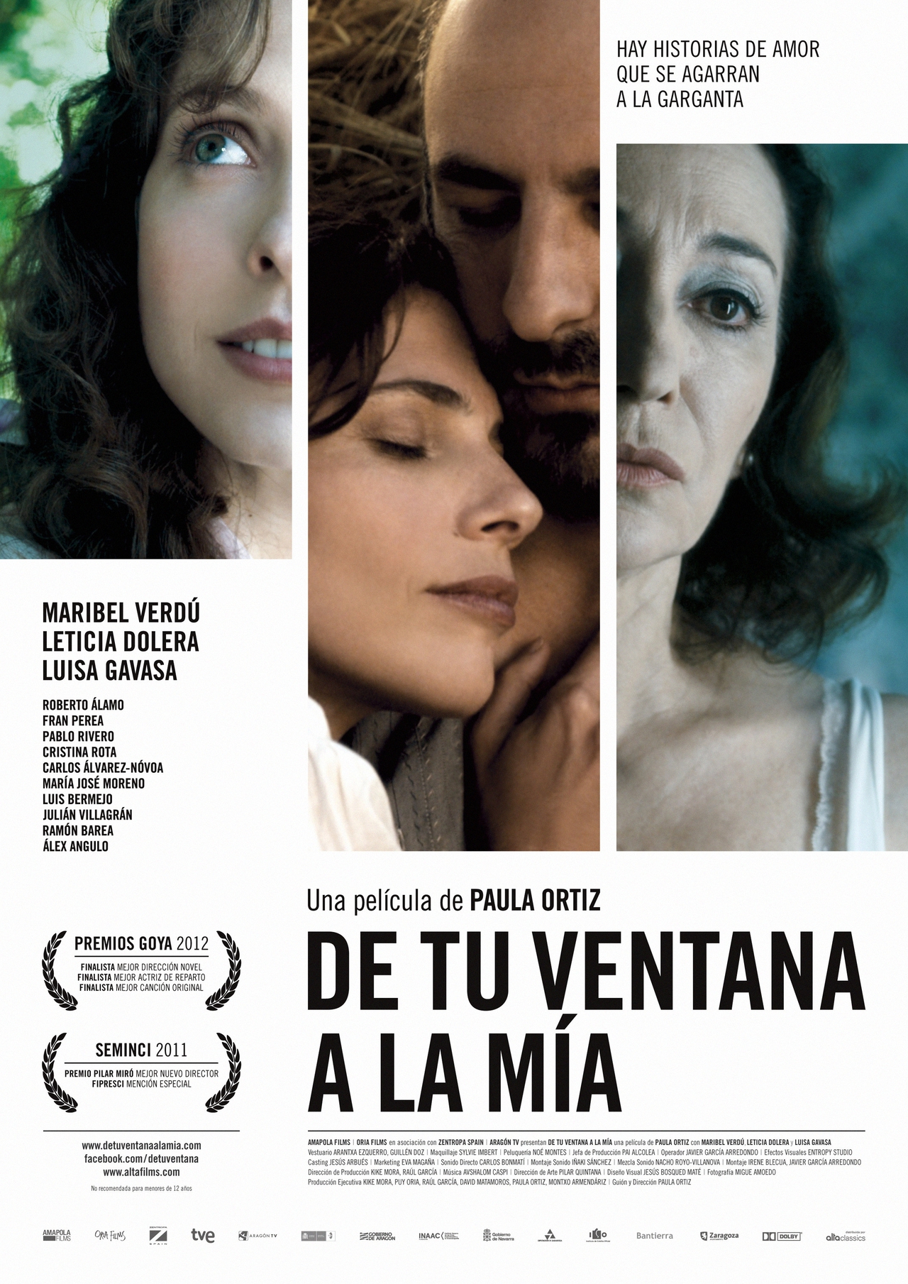  فیلم سینمایی De tu ventana a la mía با حضور ماریبل وردو، Leticia Dolera و Luisa Gavasa