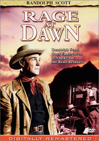 Randolph Scott در صحنه فیلم سینمایی Rage at Dawn
