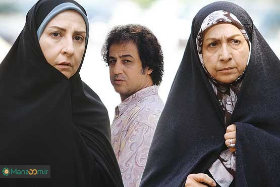 مرجانه گلچین در صحنه سریال تلویزیونی نفس گرم به همراه رحیم نوروزی