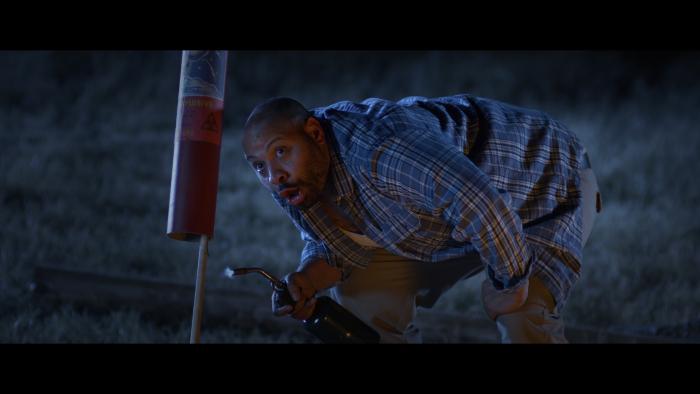 Colton Dunn در صحنه فیلم سینمایی Lazer Team