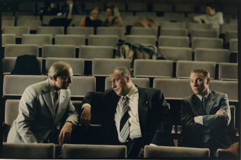 Thomas Thieme در صحنه فیلم سینمایی زندگی دیگران به همراه اولریش توکور و Ulrich Mühe