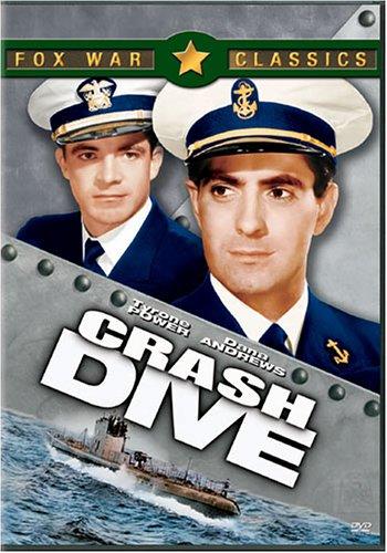 دانا اندروز در صحنه فیلم سینمایی Crash Dive به همراه Tyrone Power