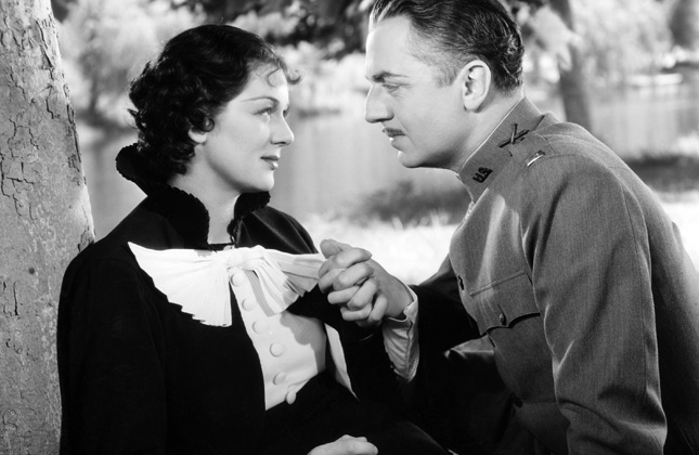 ویلیام پاول در صحنه فیلم سینمایی Rendezvous به همراه Rosalind Russell