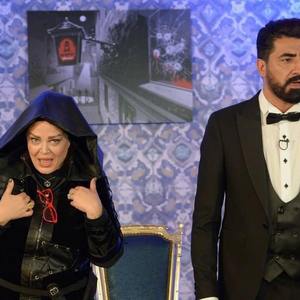 محمدرضا علیمردانی در صحنه سریال شبکه نمایش خانگی شب‌های مافیا به همراه بهاره رهنما