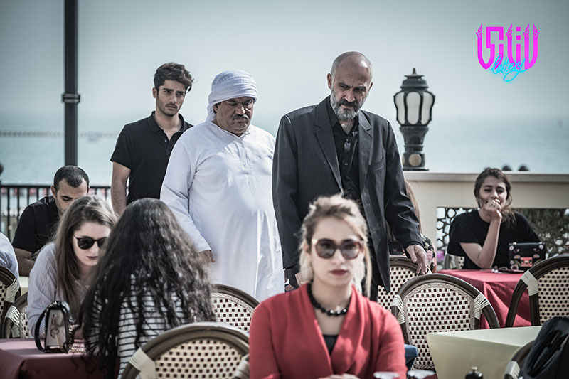 ساعد سهیلی در صحنه فیلم سینمایی لاتاری به همراه نادر سلیمانی و هادی حجازی‌فر