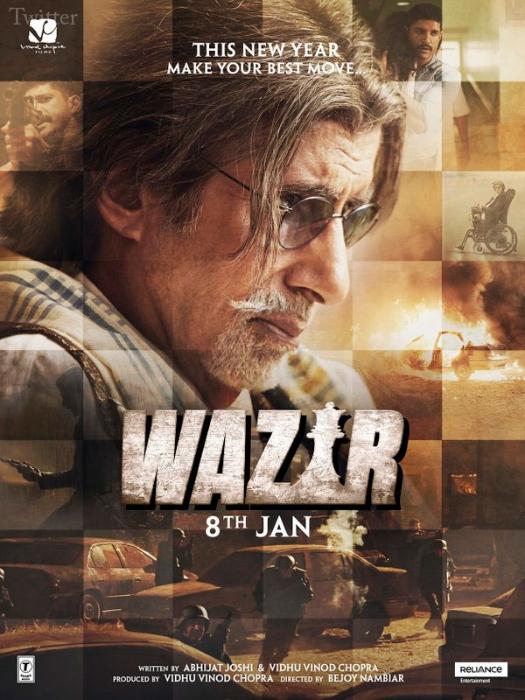 آمیتاب باچان در صحنه فیلم سینمایی Wazir
