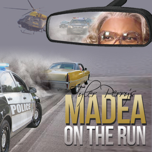 تایلر پری در صحنه فیلم سینمایی Tyler Perry's: Madea on the Run