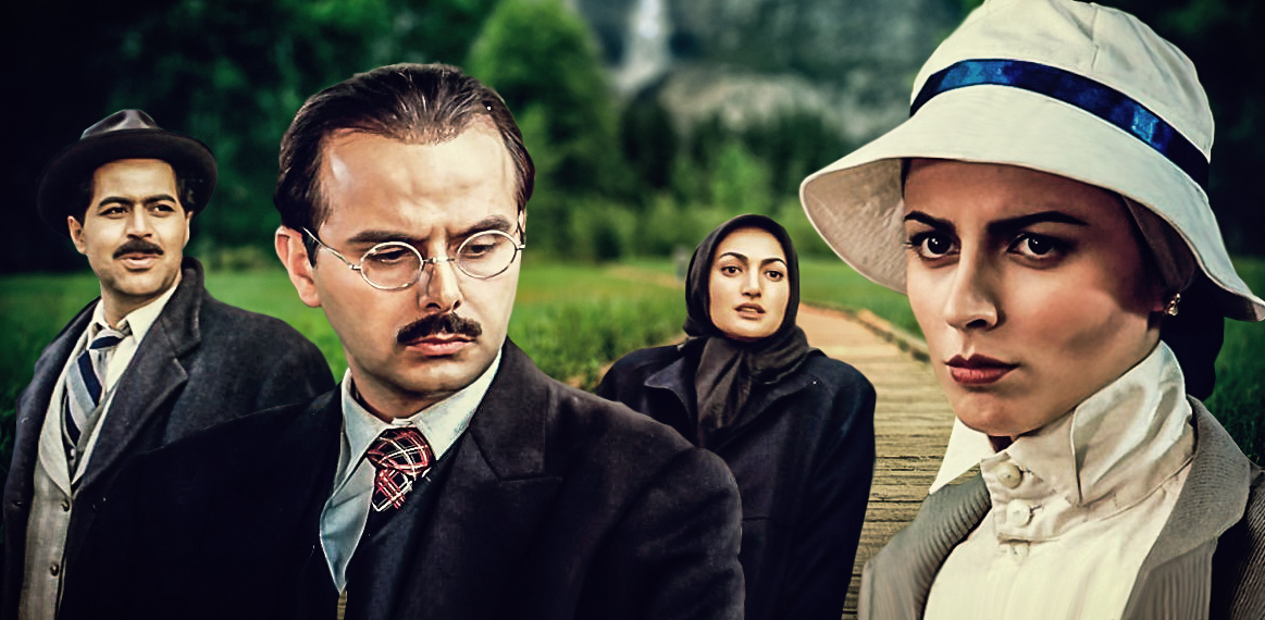 فرهاد اصلانی در صحنه سریال تلویزیونی کیف انگلیسی به همراه صبا کمالی، علی مصفا و لیلا حاتمی