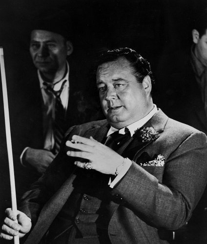 Jackie Gleason در صحنه فیلم سینمایی بیلیاردباز