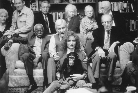 Orson Bean در صحنه فیلم سینمایی جان مالکوویچ بودن به همراه کامرون دیاز