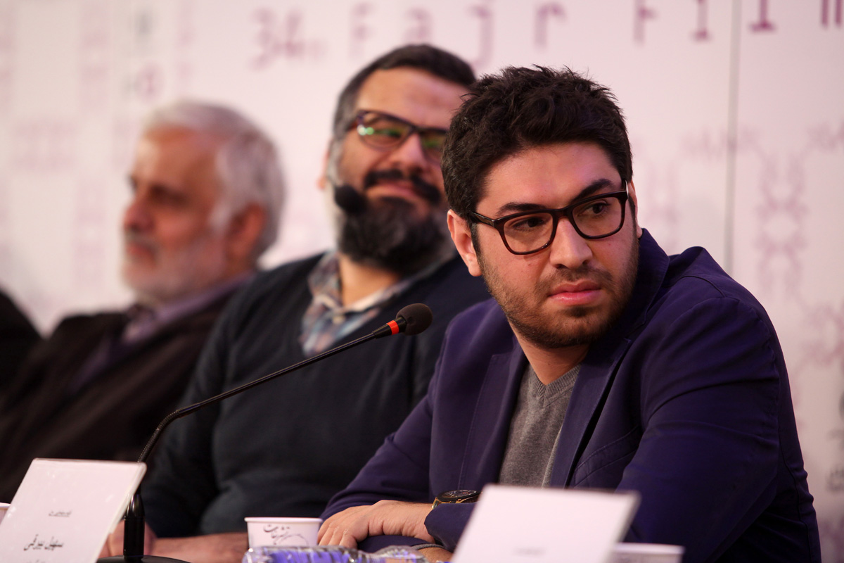 سعید سعدی در نشست خبری فیلم سینمایی من به همراه سهیل بیرقی