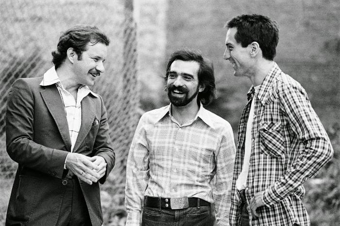 پل شریدر در صحنه فیلم سینمایی راننده تاکسی به همراه مارتین اسکورسیزی و رابرت دنیرو