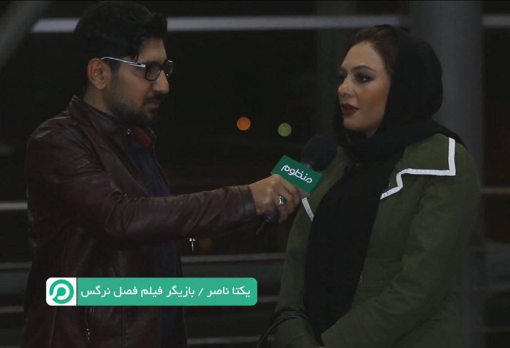 حامد عابدی در صحنه برنامه تلویزیونی منظوم در سی‌و‌پنجمین جشنواره فیلم فجر