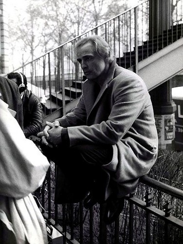 مارلون براندو در صحنه فیلم سینمایی آخرین تانگو در پاریس