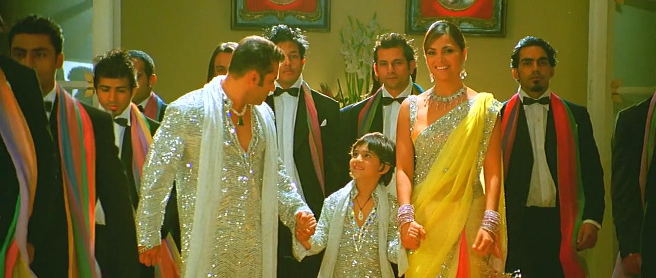 سلمان خان در صحنه فیلم سینمایی Partner به همراه Lara Dutta