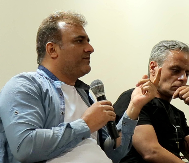 تصویری از مصطفی معارف‌وند سینما و تلویزیون در پشت صحنه یکی از آثارش