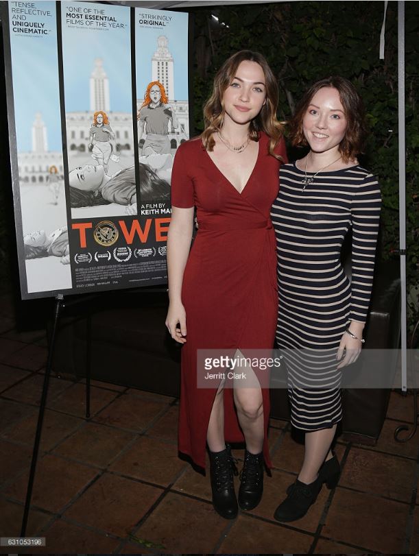 Josephine McAdam در صحنه فیلم سینمایی Tower به همراه Violett Beane
