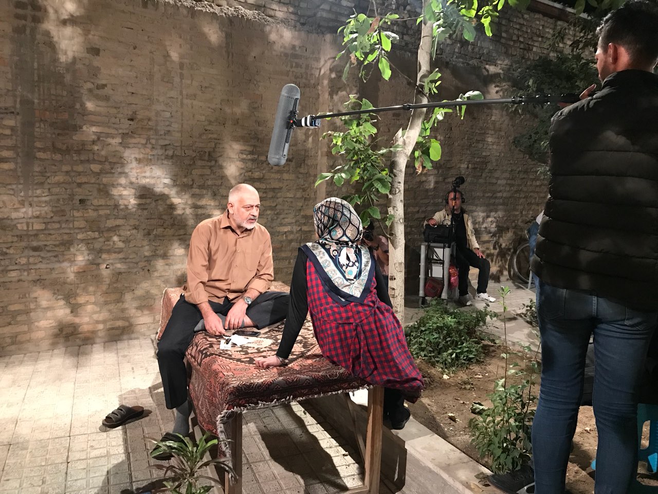 مجید مشیری در پشت صحنه سریال تلویزیونی مس