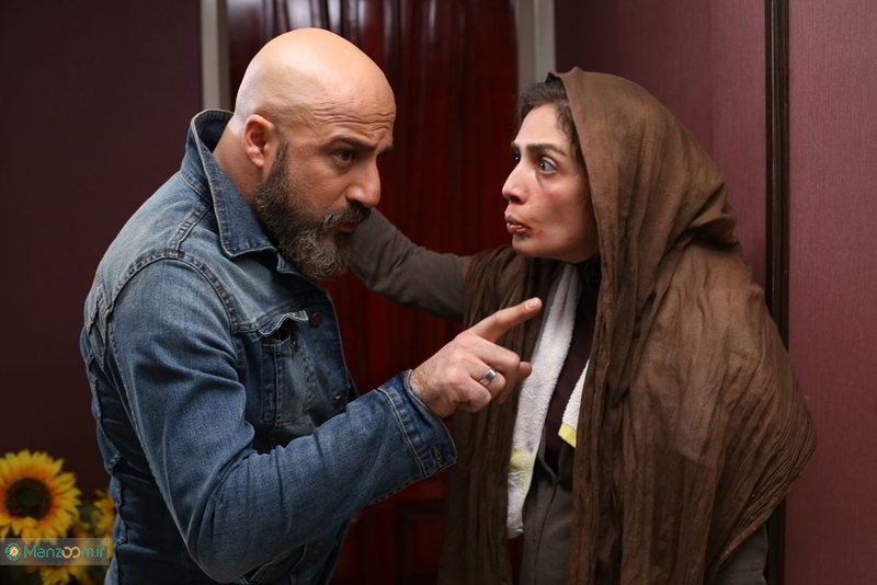 امیر آقایی در صحنه فیلم سینمایی شیفت شب به همراه لیلا زارع