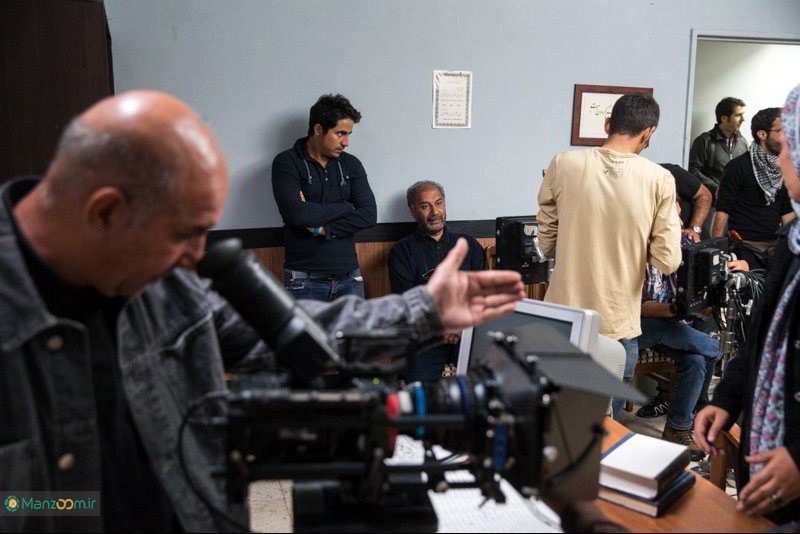 پشت صحنه سریال تلویزیونی نفس گرم با حضور محمدمهدی عسگرپور