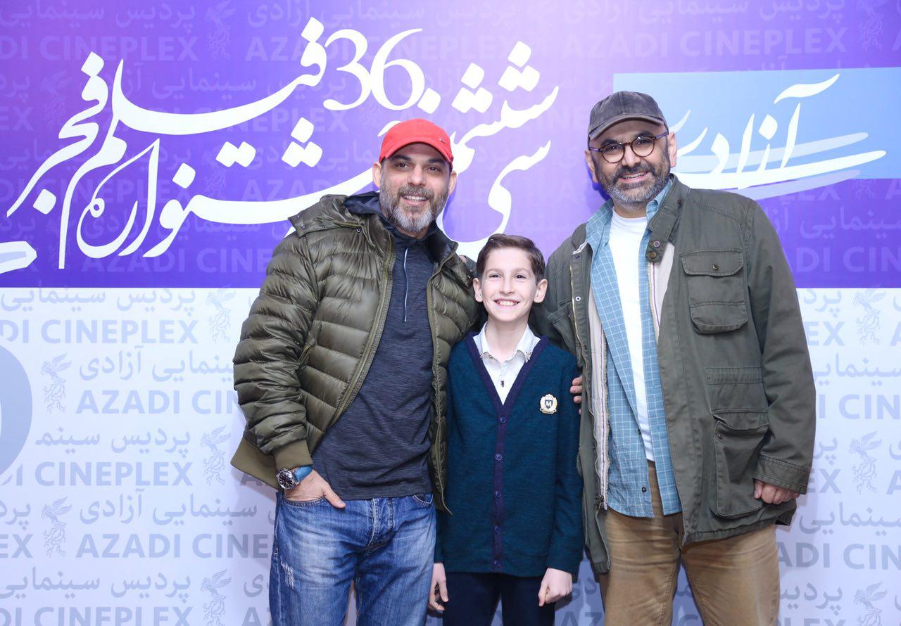 حبیب رضایی در جشنواره فیلم سینمایی بمب؛ یک عاشقانه به همراه پیمان معادی و ارشیا عبداللهی