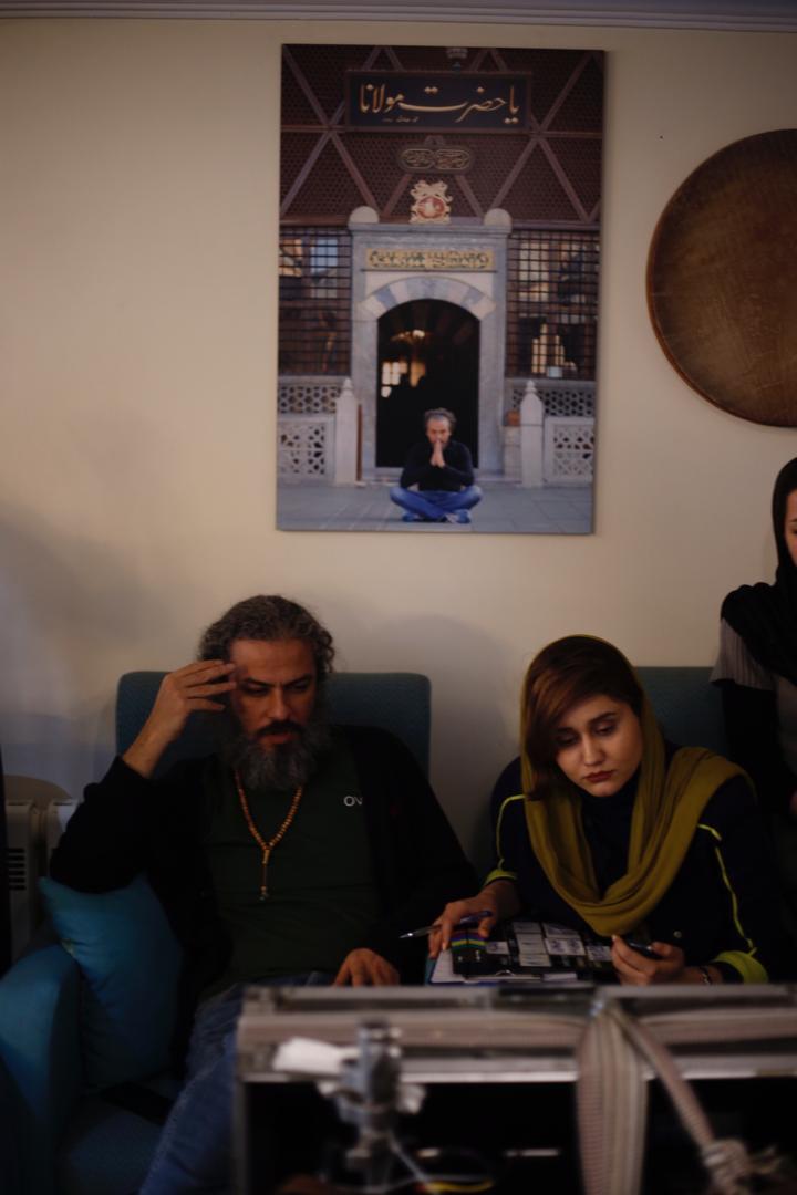علی جلالی در پشت صحنه فیلم کوتاه غاشیه
