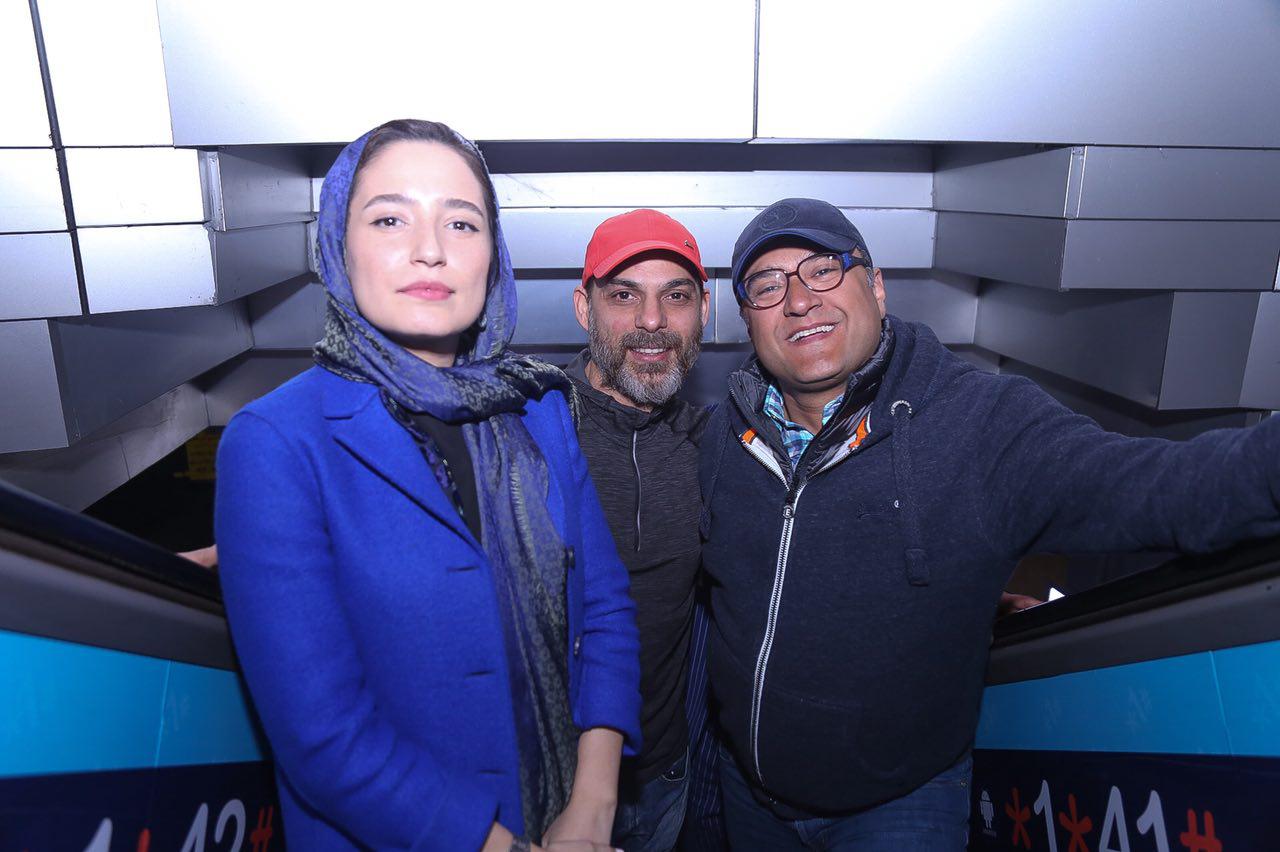 پیمان معادی در جشنواره فیلم سینمایی بمب؛ یک عاشقانه به همراه نگار جواهریان و رامبد جوان