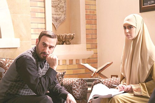 باسم مغنیه در صحنه سریال تلویزیونی جاده یاس(درب الیاسمین)