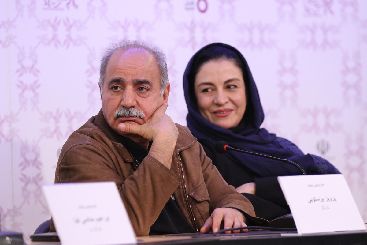 مریلا زارعی در نشست خبری فیلم سینمایی بادیگارد به همراه پرویز پرستویی