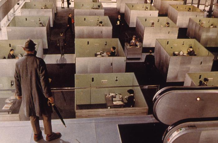 Jacques Tati در صحنه فیلم سینمایی زمان بازی